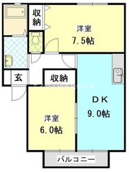 レイモンドサンヴィレッジA棟の物件間取画像